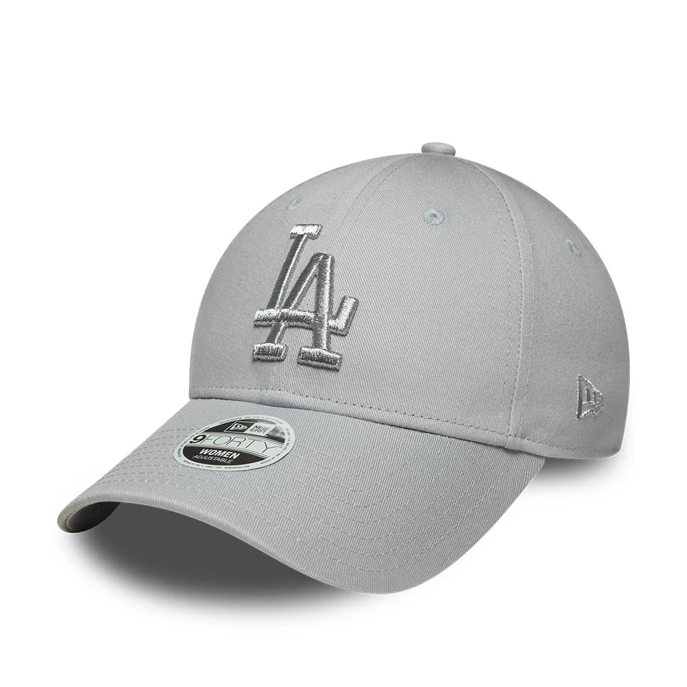 LA Dodgers Womens MLB Metallic Grey 9FORTY Adjustable Cap-kentox