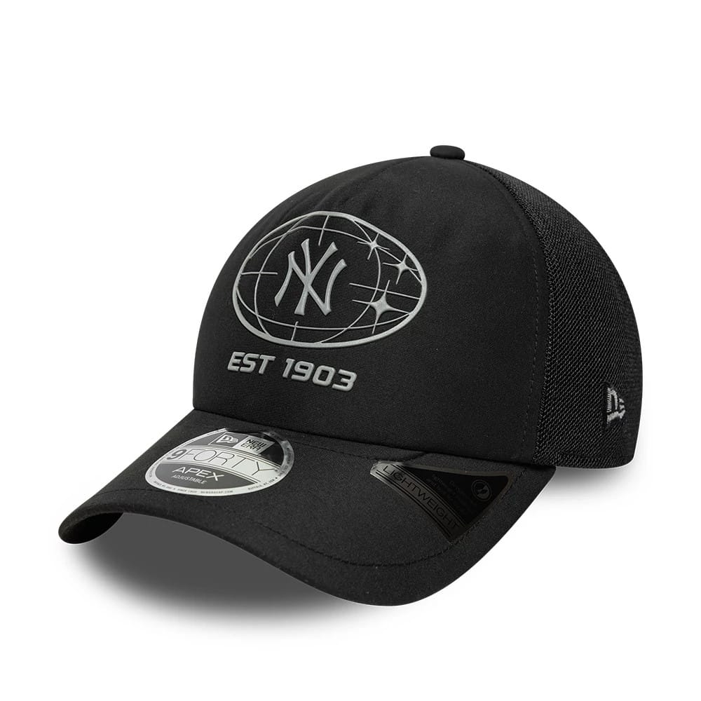 New York Yankees MLB Graphic Black 9FORTY Apex Adjustable Cap-kentox