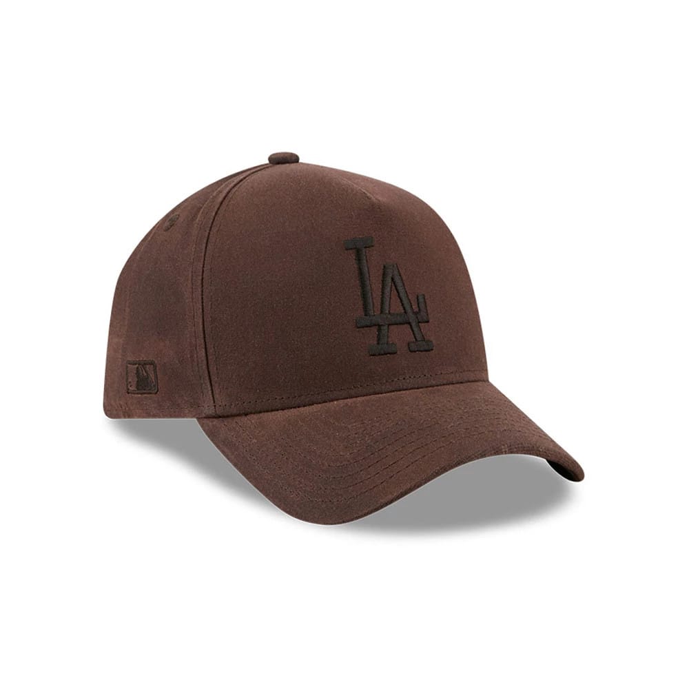 Dodgers MLB Waxy Canvas Open Brown 59FORTY A-Frame Fitted Cap-kentox