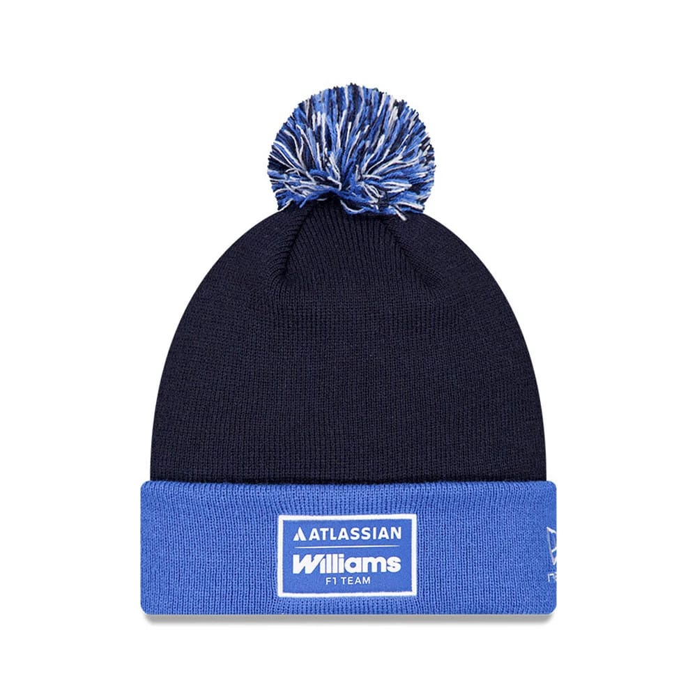 Williams Essential Navy Bobble Knit Beanie Hat-kentox
