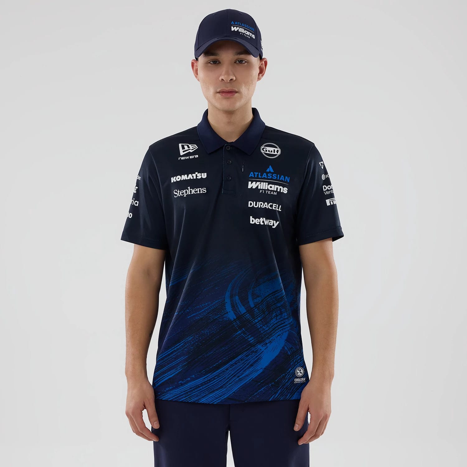 Williams Navy Tech Polo T-shirt-kentox