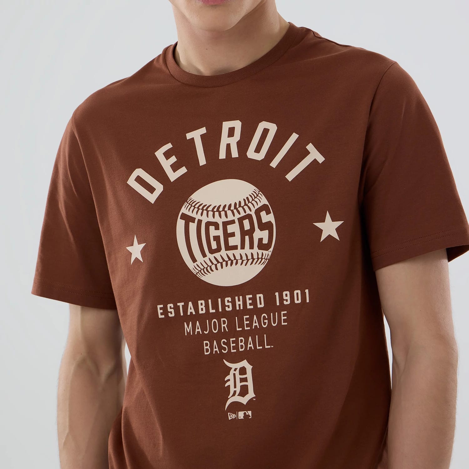 Detroit Tigers MLB Graphic Brown T-Shirt-kentox