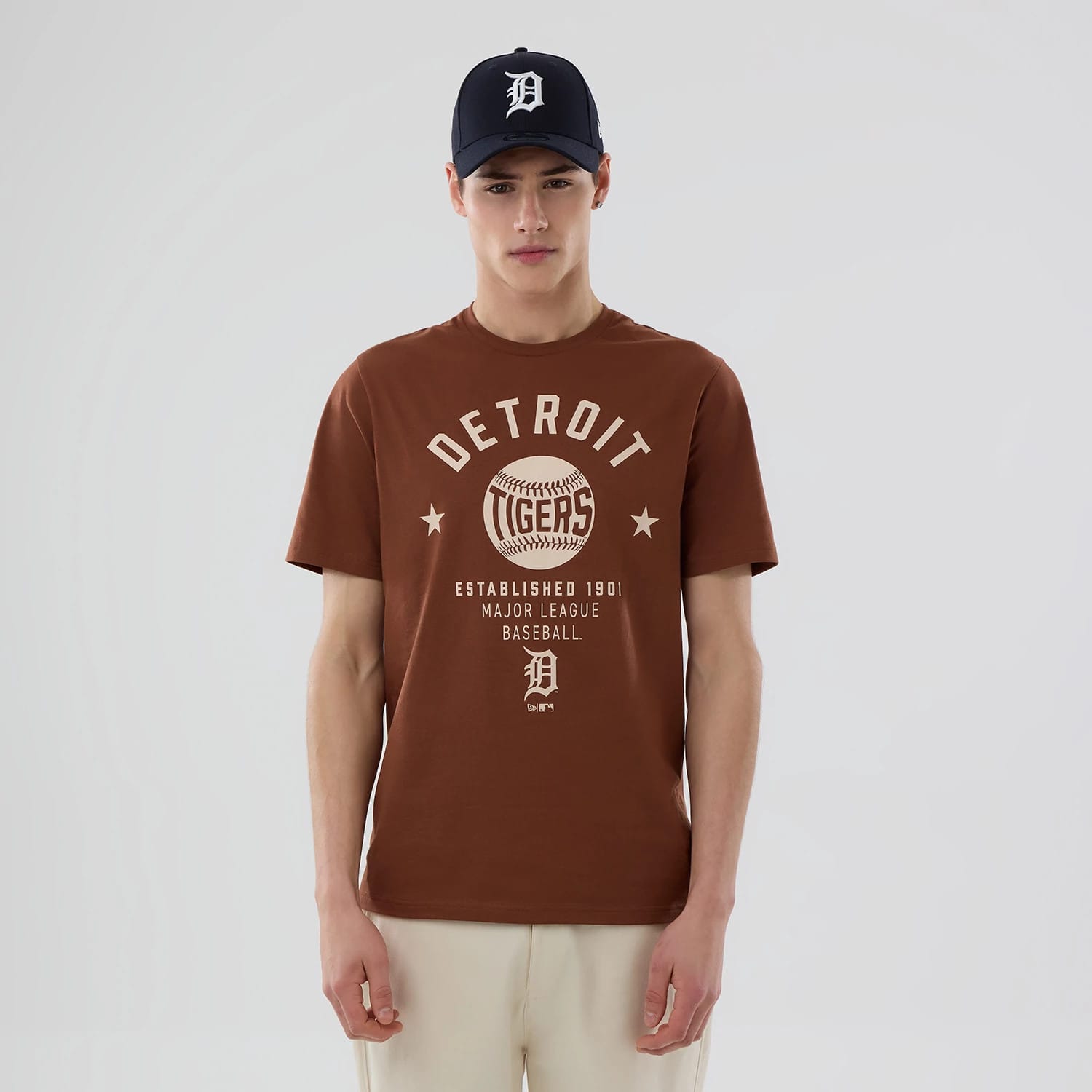 Detroit Tigers MLB Graphic Brown T-Shirt-kentox