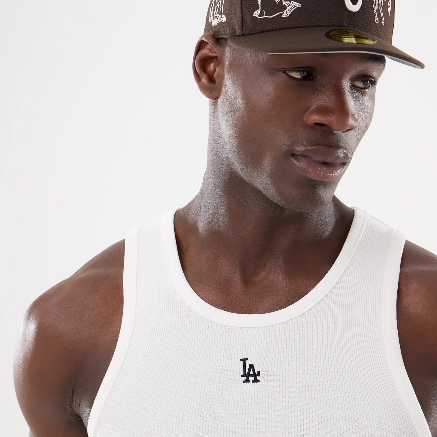LA Dodgers MLB Rib White Vest-kentox