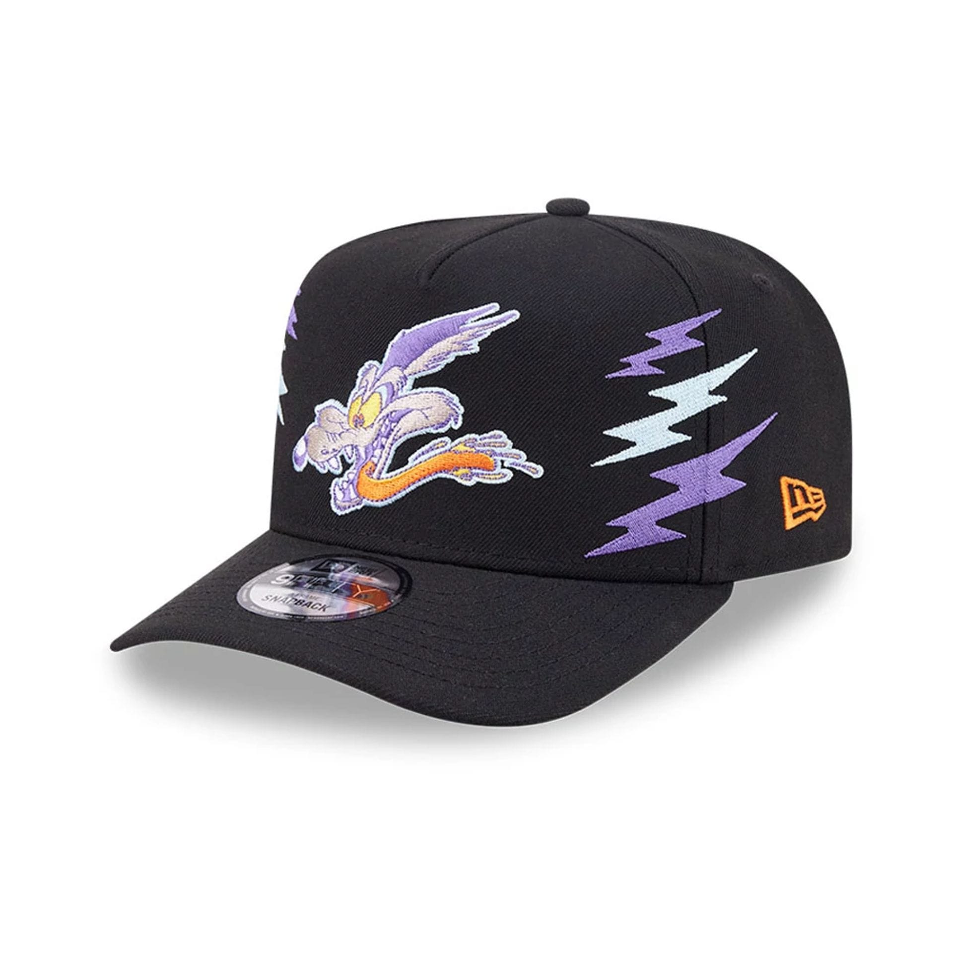 Wile E Coyote Looney Tunes Black 9FIFTY A-Frame Snapback Adjustable Cap-kentox