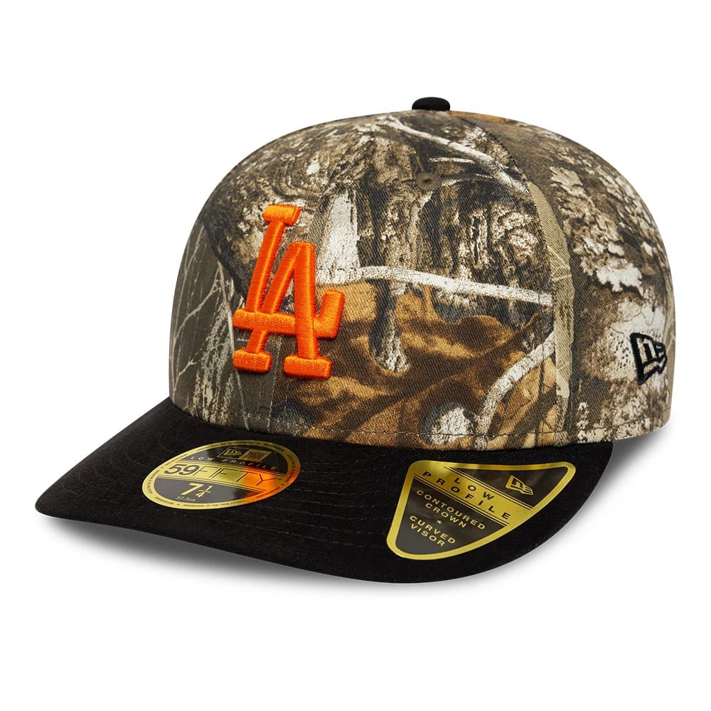 LA Dodgers MLB Realtree Assorted Print Low Profile 59FIFTY Fitted Cap-kentox