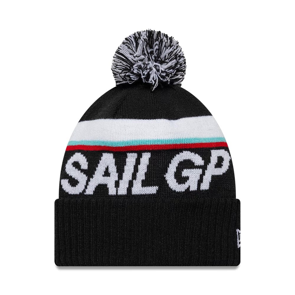 Sail GP Sport Black Cuff Knit Beanie-kentox