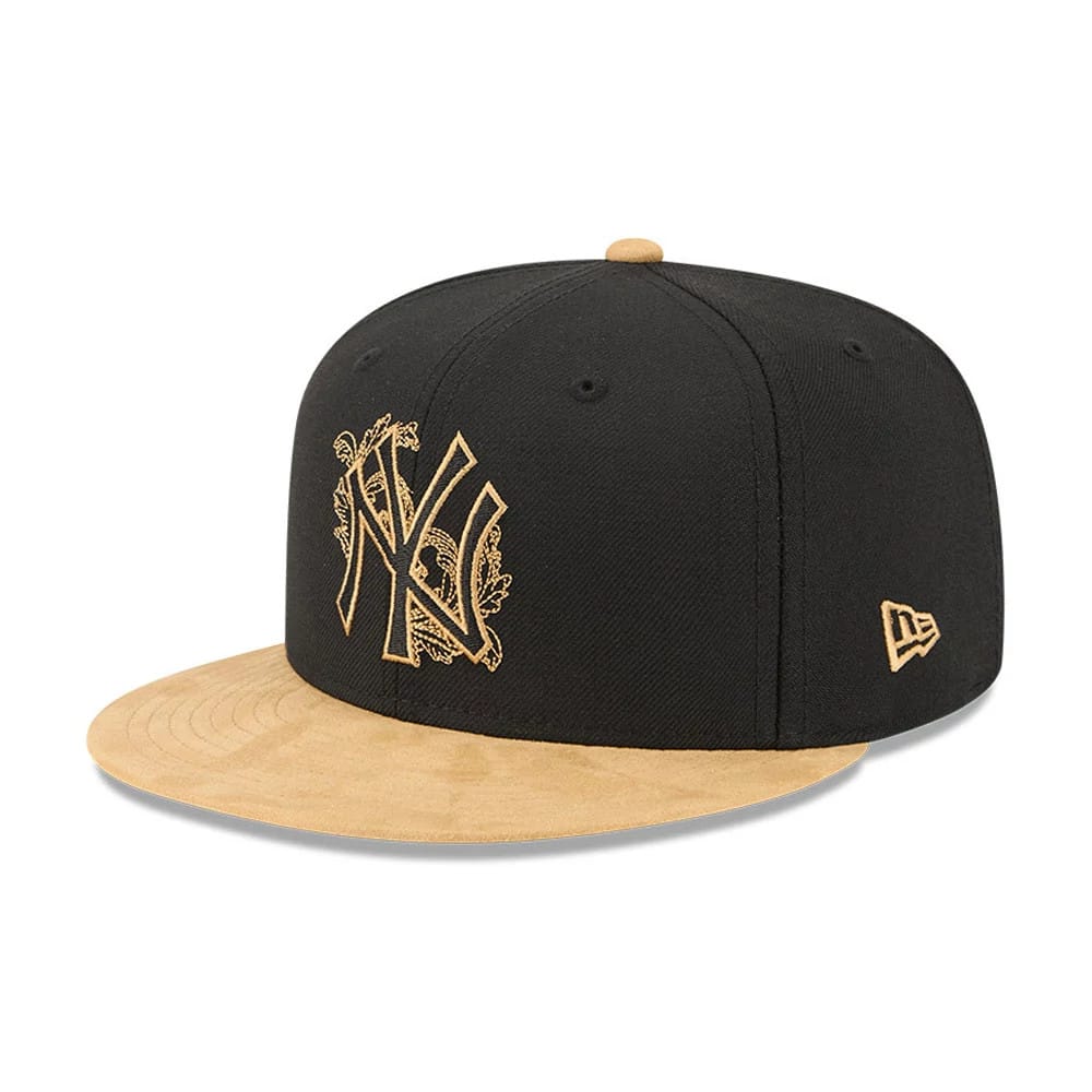 New York Yankees MLB 59FIFTY Day Fauna Black 59FIFTY Fitted Cap-kentox