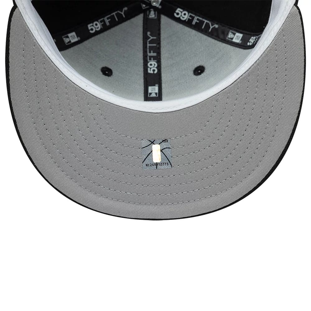 San Antonio Spurs NBA Hardwood Classic Black 59FIFTY Fitted Cap-kentox