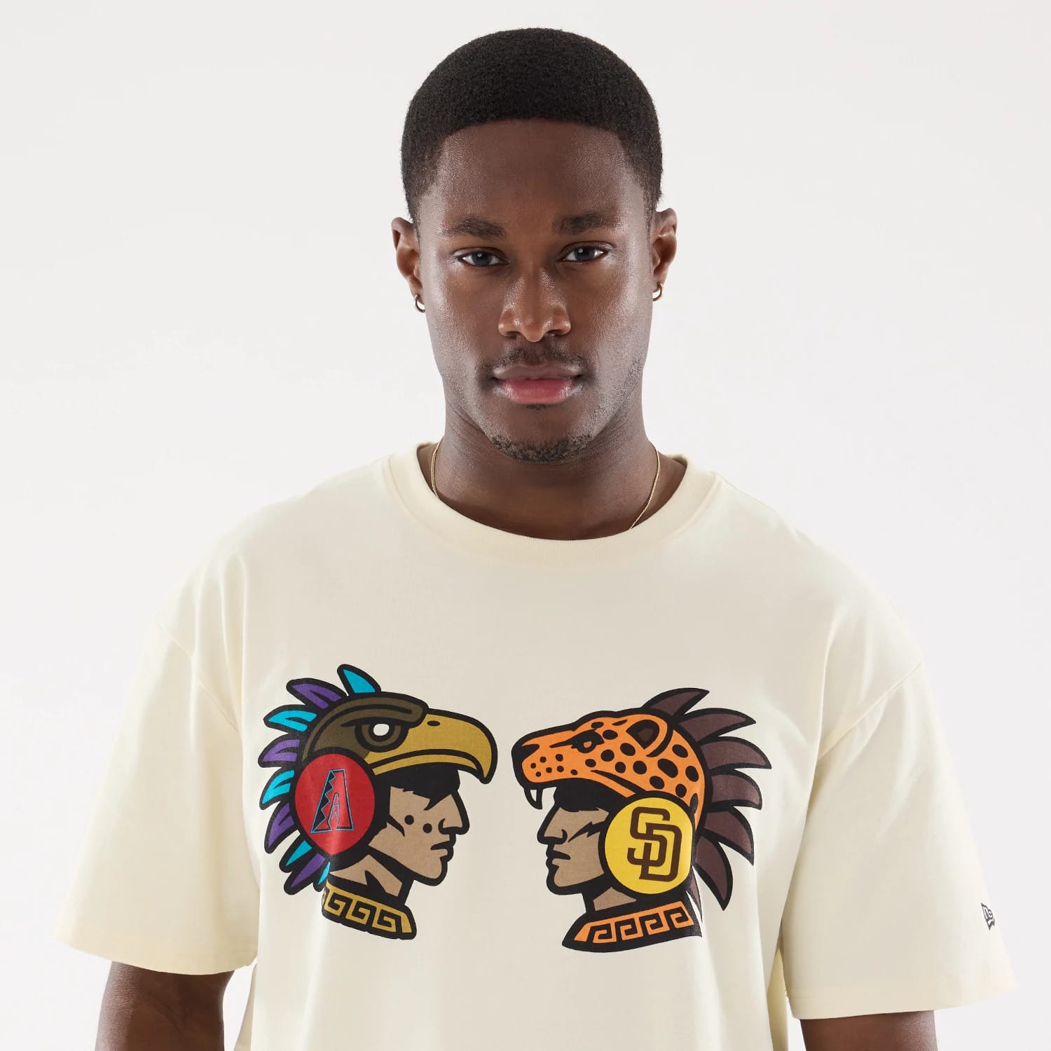 Dueling Logo MLB Mexico City Series 2026 Cream T-Shirt-kentox