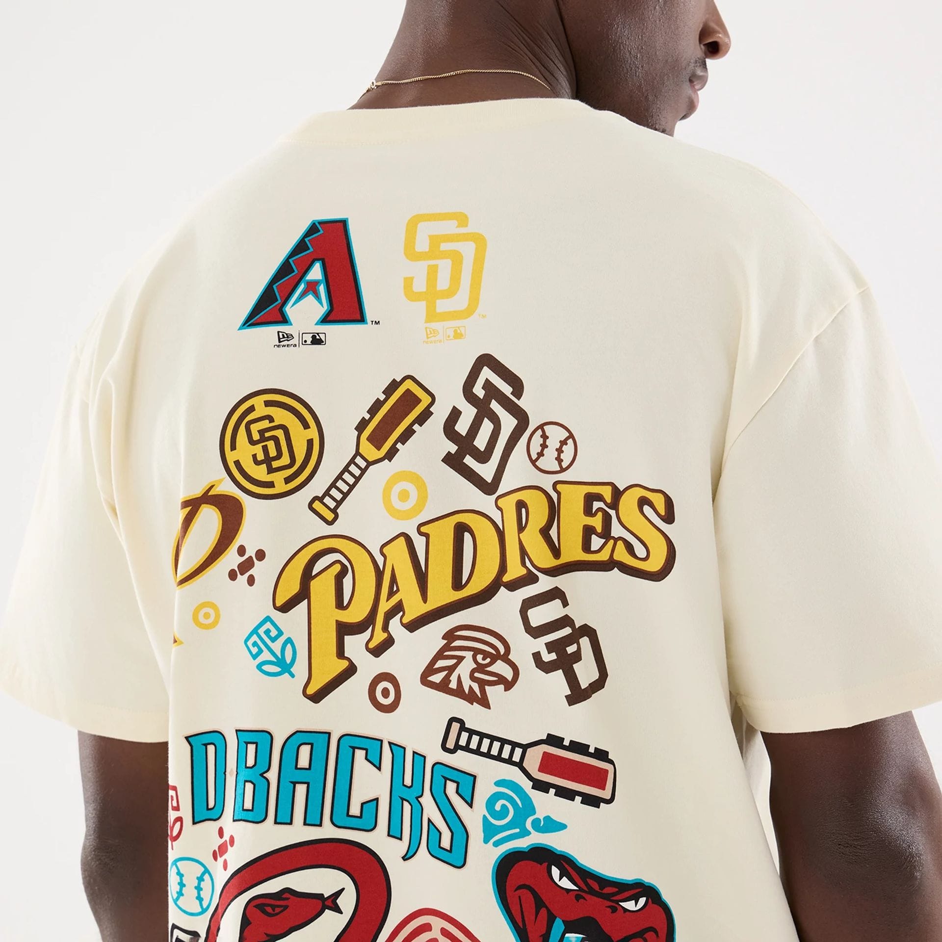 Dueling Logo MLB Mexico City Series 2026 Cream T-Shirt-kentox