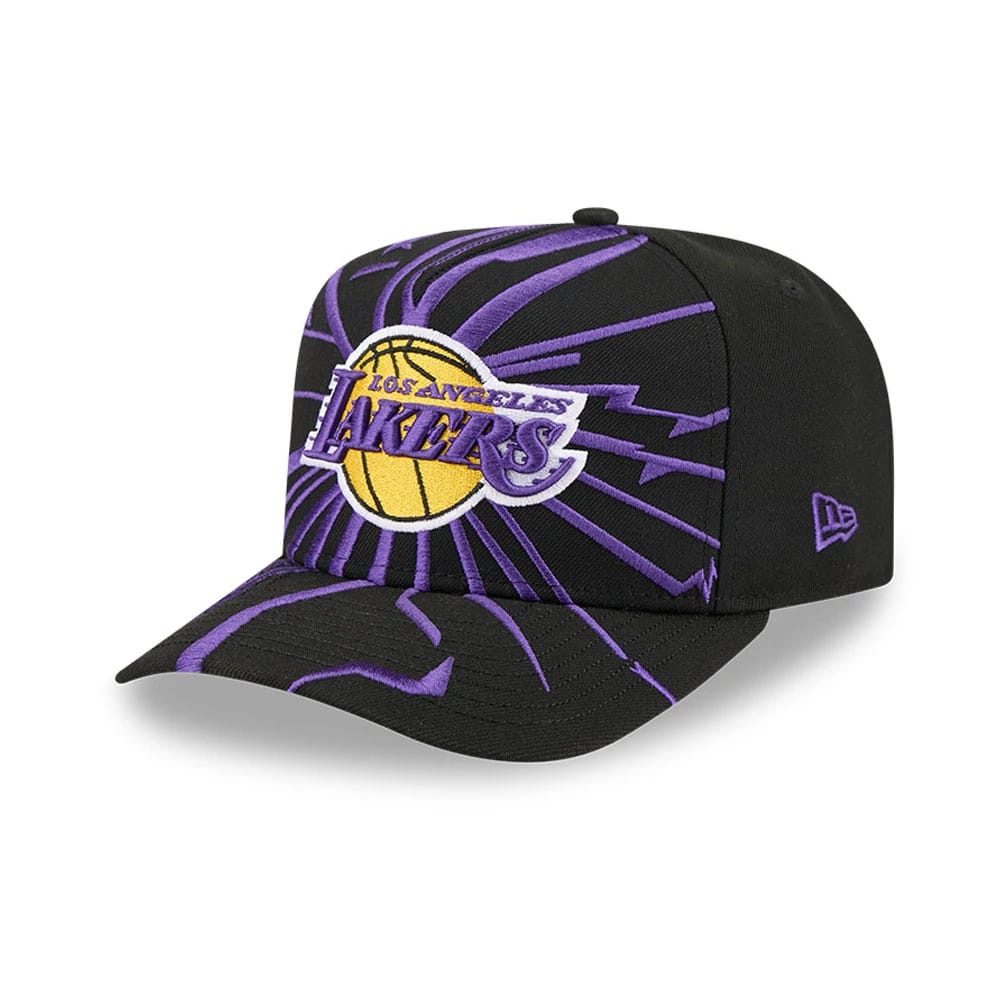 LA Lakers NBA Shattered Black 9FORTY A-Frame Adjustable Cap-kentox