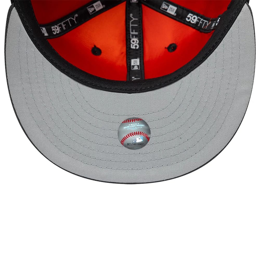 San Francisco Giants MLB Multi Logo Satin Lined Black 59FIFTY Fitted Cap-kentox