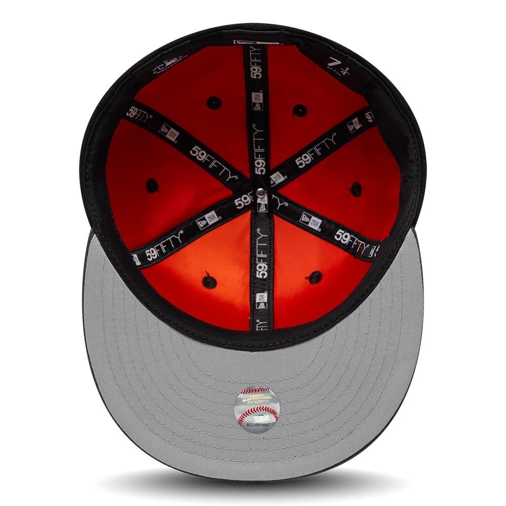 San Francisco Giants MLB Multi Logo Satin Lined Black 59FIFTY Fitted Cap-kentox