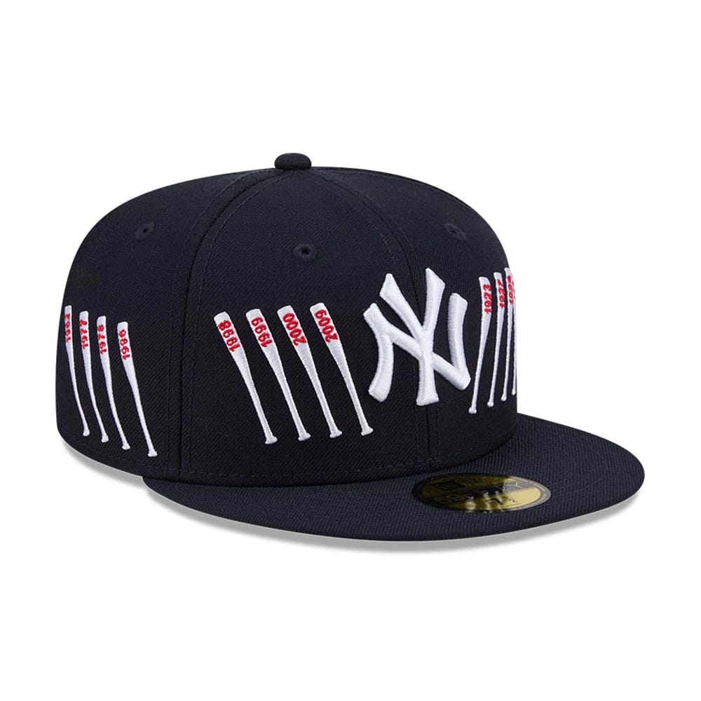 Yankees MLB X Spike Lee Baseball Bats Navy 59FIFTY Fitted Cap-kentox
