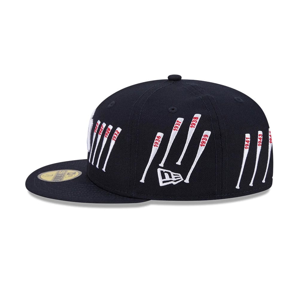 Yankees MLB X Spike Lee Baseball Bats Navy 59FIFTY Fitted Cap-kentox