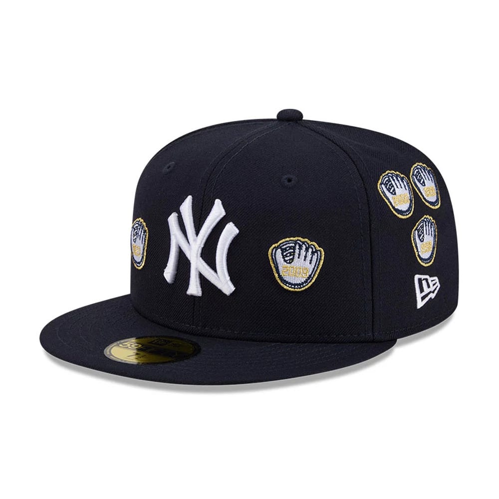 New York Yankees MLB X Spike Lee Gloves Navy 59FIFTY Fitted Cap-kentox
