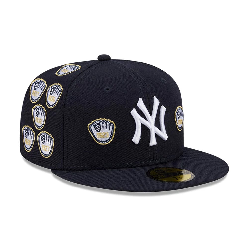 New York Yankees MLB X Spike Lee Gloves Navy 59FIFTY Fitted Cap-kentox