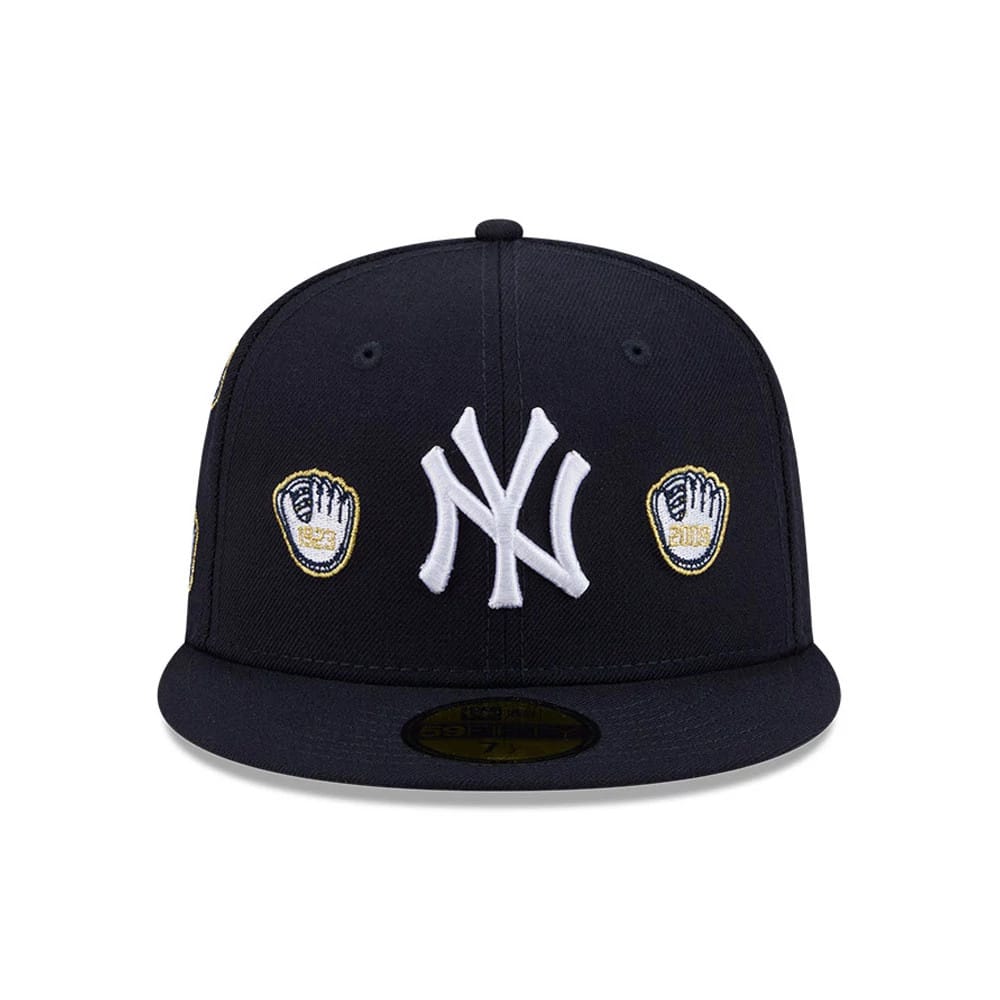 New York Yankees MLB X Spike Lee Gloves Navy 59FIFTY Fitted Cap-kentox