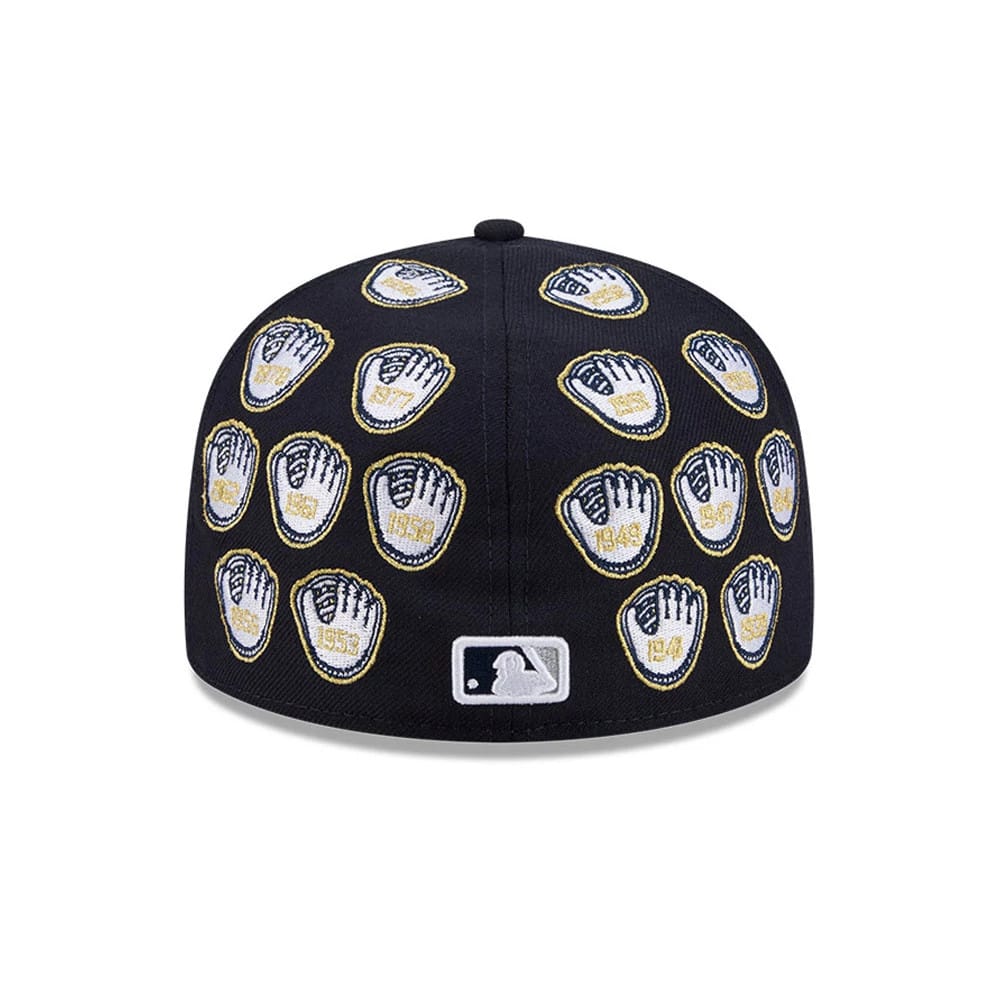 New York Yankees MLB X Spike Lee Gloves Navy 59FIFTY Fitted Cap-kentox