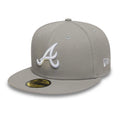 Atlanta Braves Essential Pack Grey 59FIFTY Fitted Cap-kentox