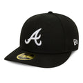Atlanta Braves MLB Black Low Profile 59FIFTY Fitted Cap-kentox