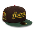 Houston Astros MLB Cooperstown Dark Brown 59FIFTY Fitted Cap-kentox