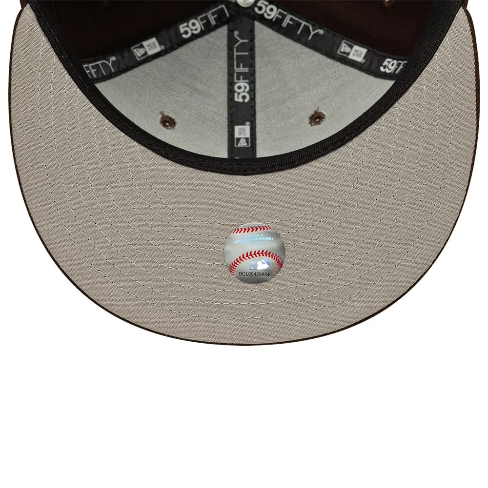 New York Yankees MLB Dark Brown 59FIFTY Fitted Cap-kentox