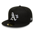 Oakland Athletics MLB Black 59FIFTY Fitted Cap-kentox