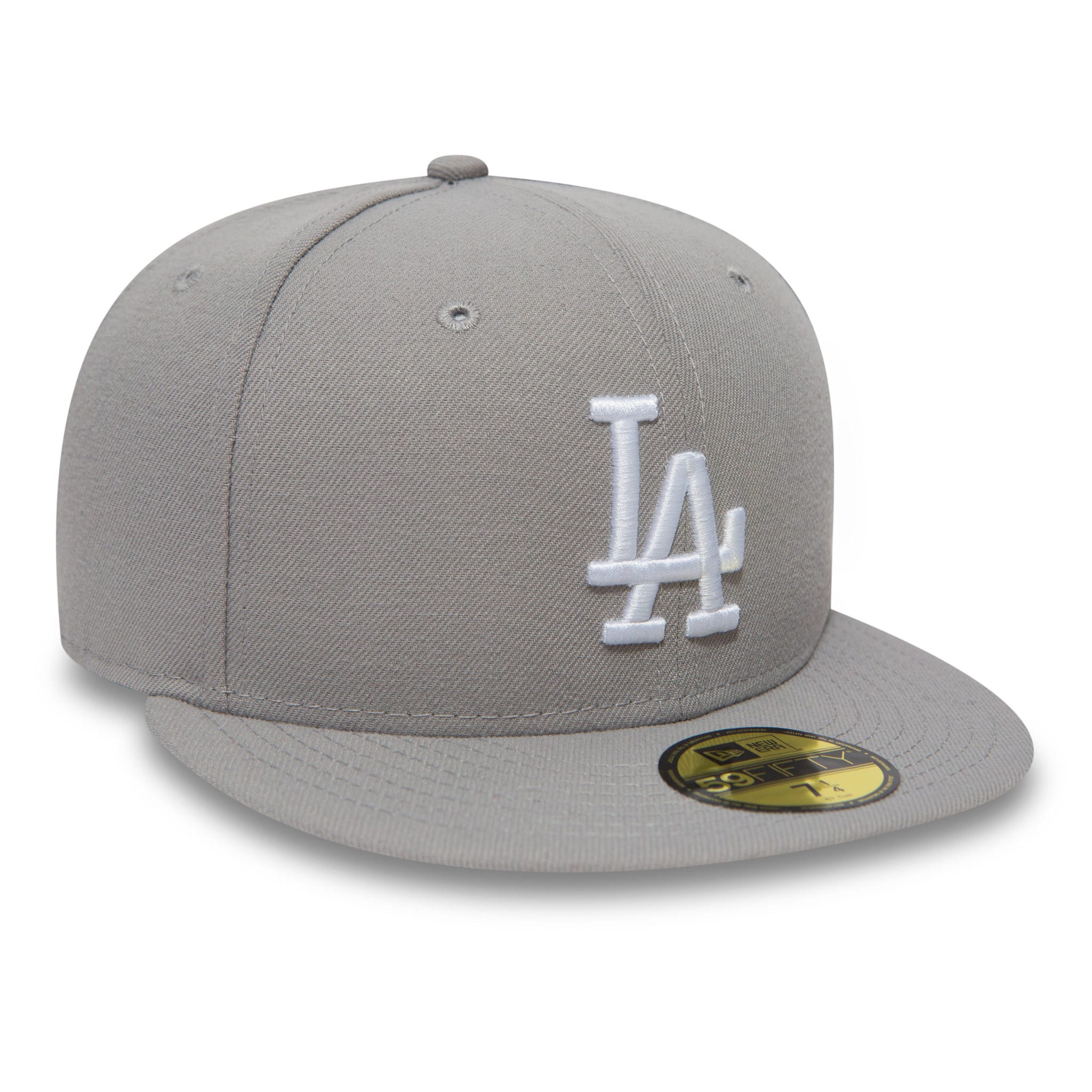 LA Dodgers MLB Basic Grey 59FIFTY Fitted Cap-kentox - Image 3