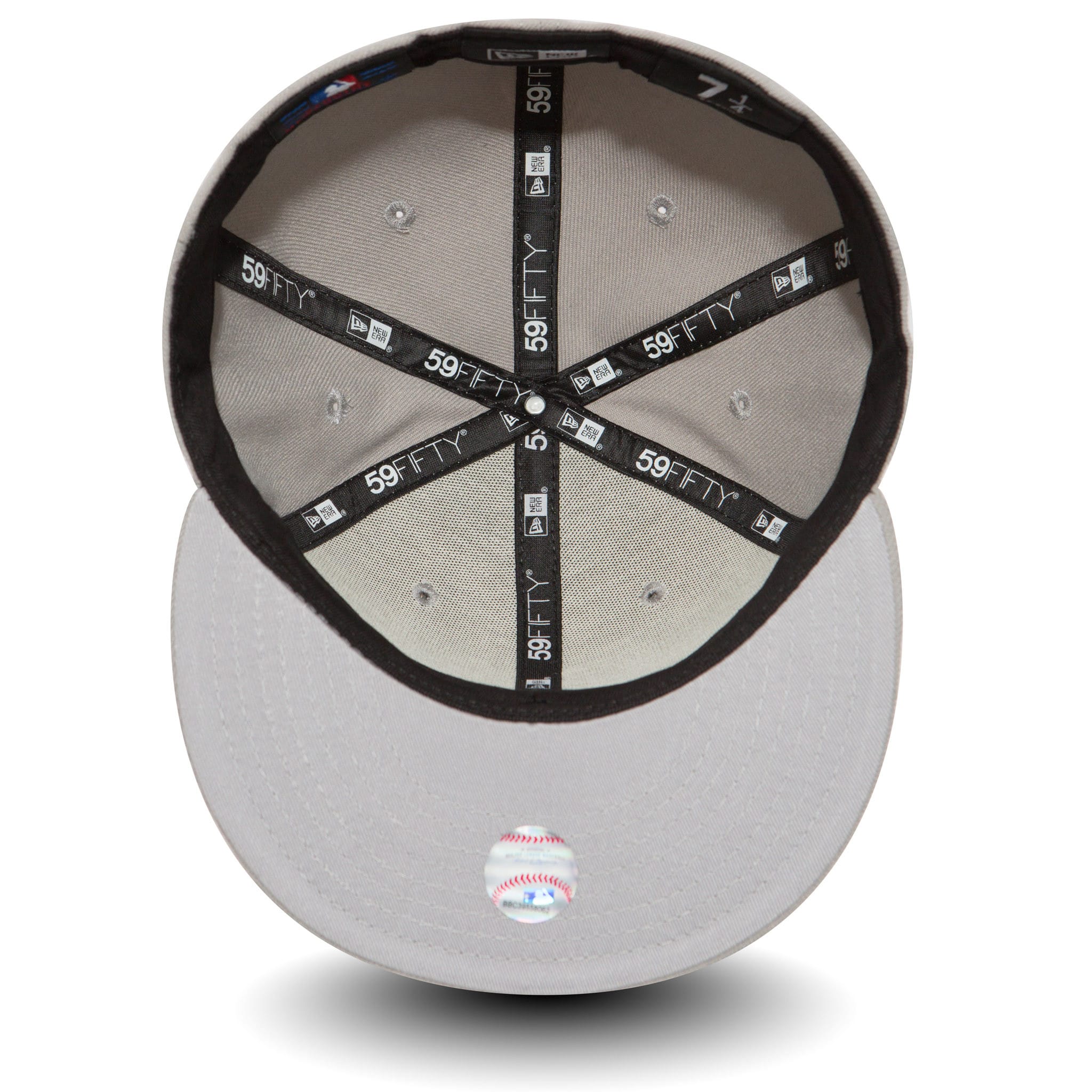 LA Dodgers MLB Basic Grey 59FIFTY Fitted Cap-kentox - Image 2