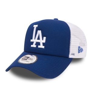 LA Dodgers Clean Blue A-Frame Trucker Cap-kentox