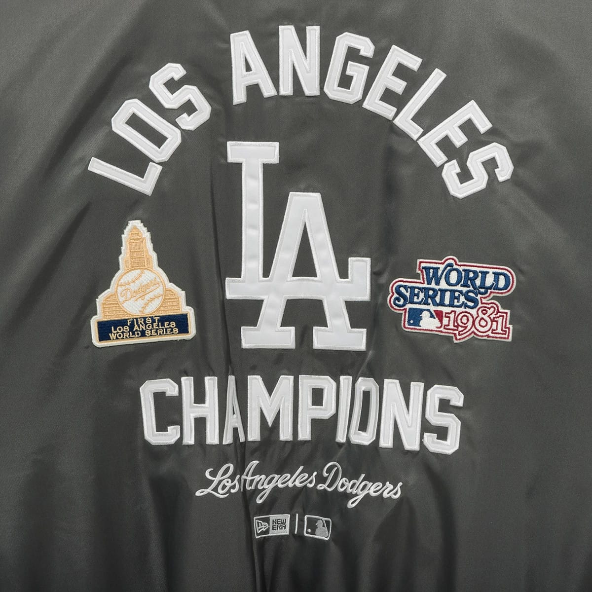 LA Dodgers MLB Grey Stadium Jacket-kentox - Image 5
