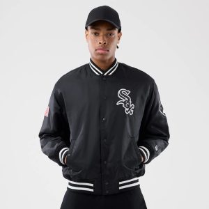 Chicago White Sox MLB Authentic Black Stadium Jacket-kentox