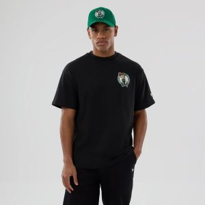 Boston Celtics NBA logo Black T-Shirt-kentox