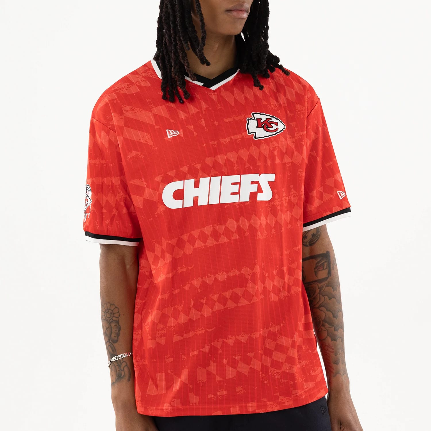 Kansas City Chiefs NFL Red Soccer Jersey-kentox - Image 3