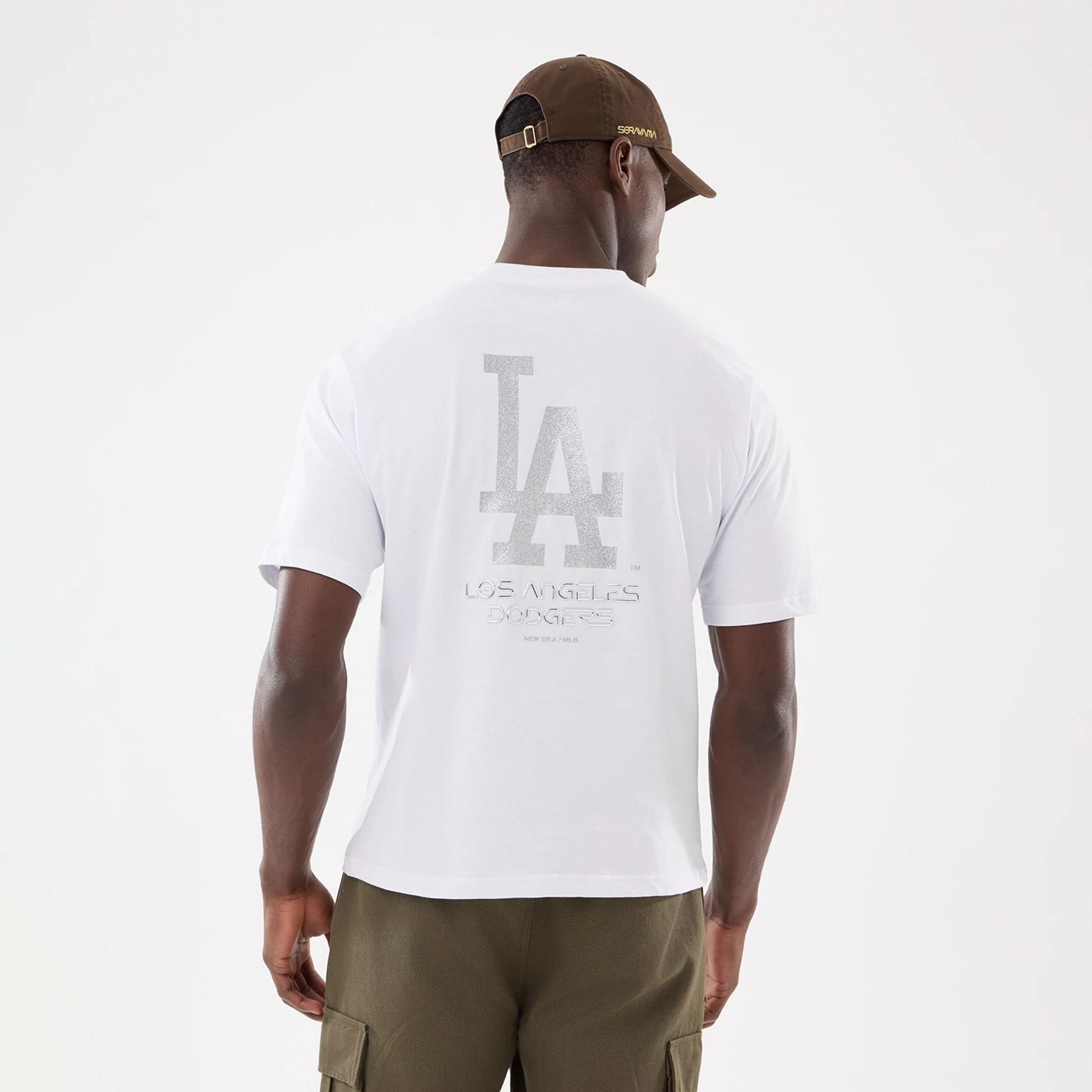 LA Dodgers Hajime Sorayama X MLB White T-Shirt-kentox - Image 2