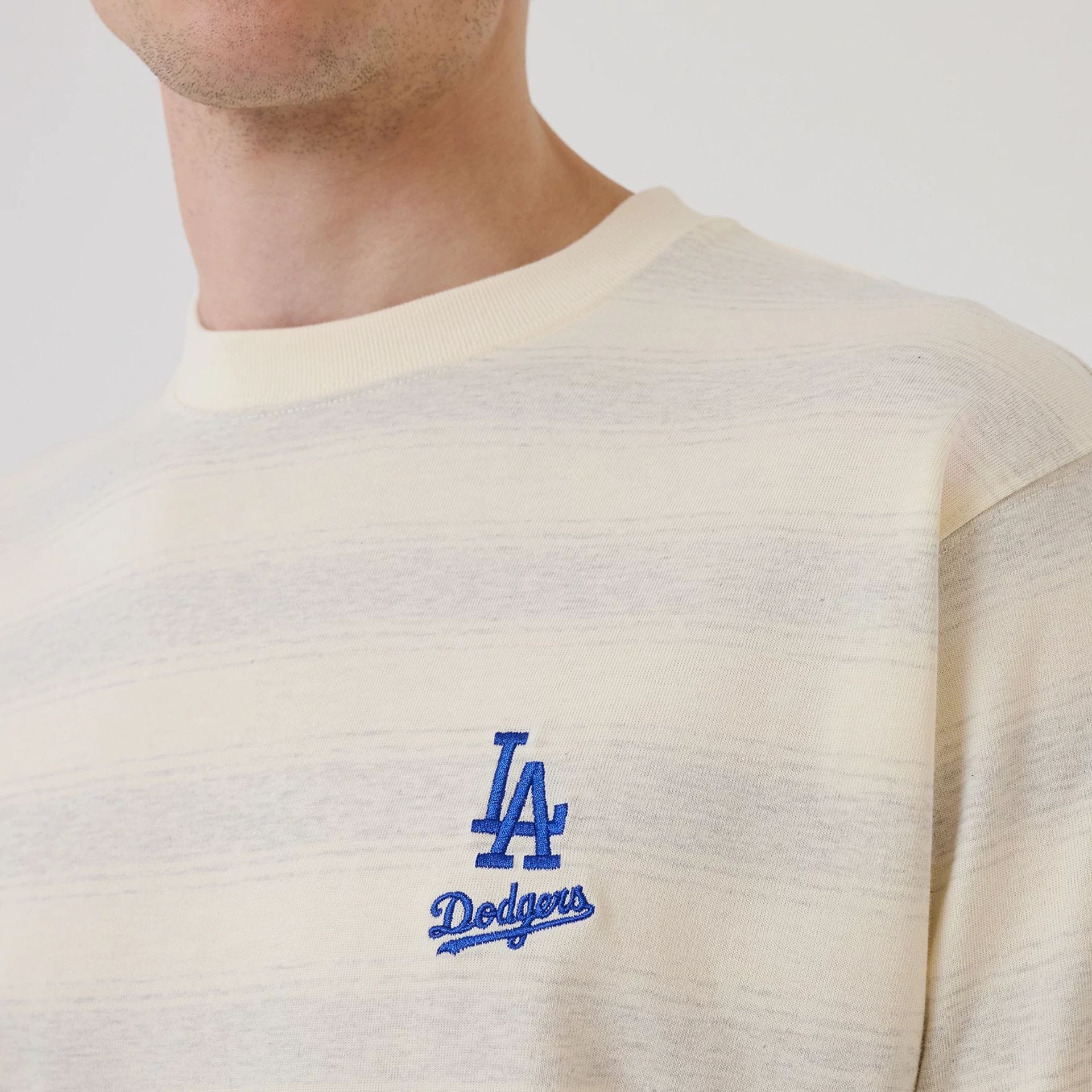 LA Dodgers MLB Border Cream Oversized T-Shirt-kentox - Image 4