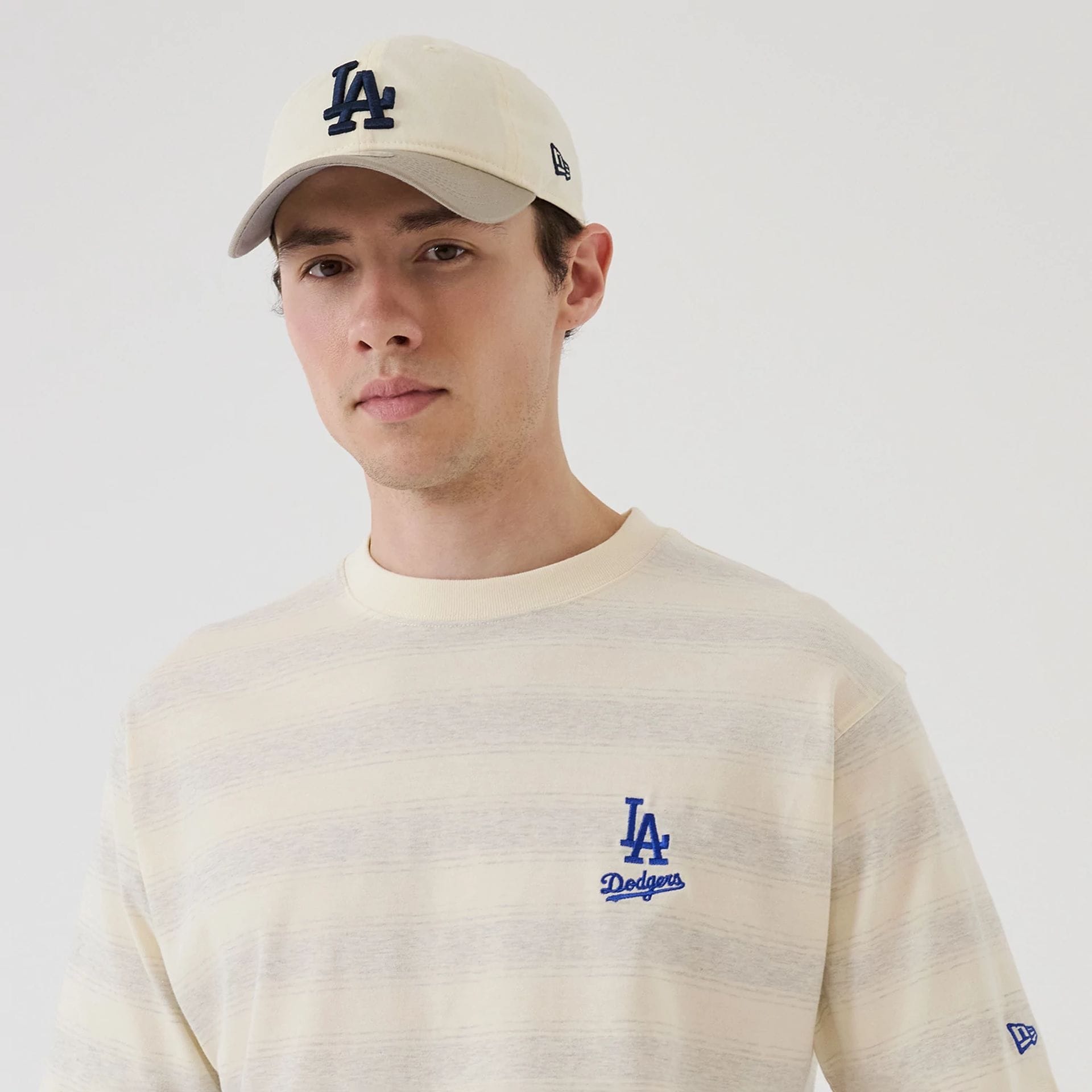 LA Dodgers MLB Border Cream Oversized T-Shirt-kentox - Image 6