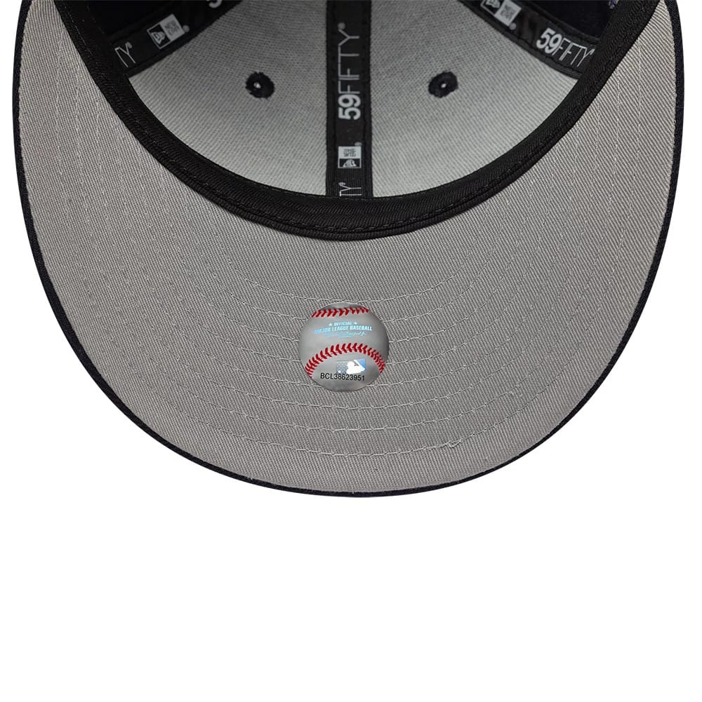 LA Dodgers MLB College Varsity Navy Low Profile 59FIFTY Fitted Cap-kentox - Image 2