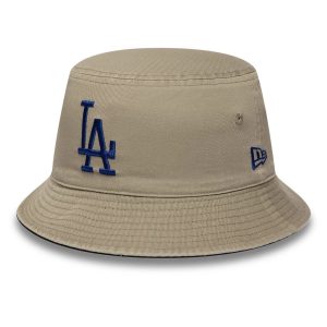 LA Dodgers MLB Black & Beige Reversible Bucket Hat-kentox
