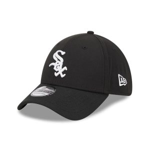 Chicago White Sox MLB Evergreen Black 39THIRTY Stretch Fit Cap-kentox