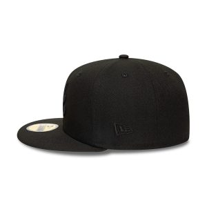 Atlanta Braves MLB Black on Black 59FIFTY Fitted Cap-kentox