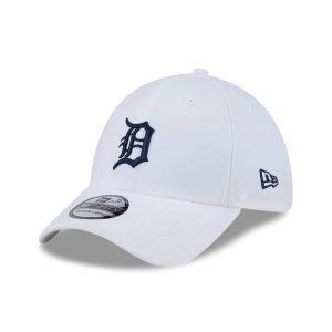 Detroit Tigers MLB Evergreen White 39THIRTY Stretch Fit Cap-kentox