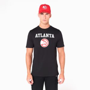 Atlanta Hawks NBA Black T-Shirt-kentox