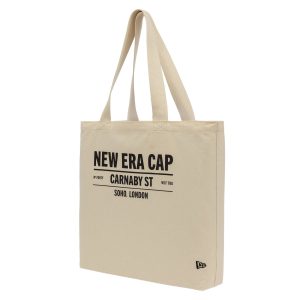 kentox Carnaby Address Light Beige Canvas Tote Bag-kentox