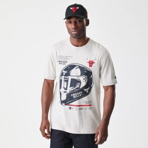 Chicago Bulls Modern Driver Light Beige T-Shirt-kentox
