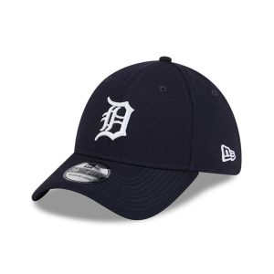 Detroit Tigers MLB Evergreen Navy 39THIRTY Stretch Fit Cap-kentox