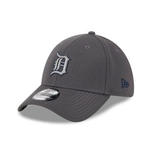 Detroit Tigers MLB Evergreen Dark Grey 39THIRTY Stretch Fit Cap-kentox