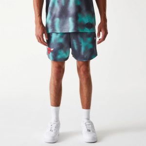 Chicago Bulls NBA All Over Print Green Shorts-kentox
